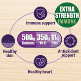 Season Change immune support supplement w/ elderberry vitamin c and zinc Support Immune & Respiratory Health & Increase Antioxidant Activity During Weather Change, 2-Mons
