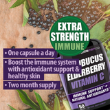 Season Change immune support supplement w/ elderberry vitamin c and zinc Support Immune & Respiratory Health & Increase Antioxidant Activity During Weather Change, 2-Mons