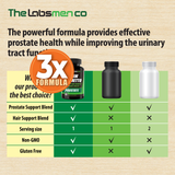 3X Formula Natural Prostate Health Supplements for Men - Saw Palmetto Reduce Nighttime Bathroom Trips + Hair Growth/Hair Loss Prevention, 2-Mons