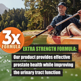 3X Formula Natural Prostate Health Supplements for Men - Saw Palmetto Reduce Nighttime Bathroom Trips + Hair Growth/Hair Loss Prevention, 2-Mons