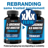 L-Arginine Nitric Oxide Supplements for Men – Happy Wife, Happy Nights Help Increase Blood Flow Circulation, Muscle Pump Pre Workout, Male Endurance w/ Tribulus - 2 Mons