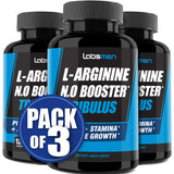 L-Arginine Nitric Oxide Supplements for Men – Happy Wife, Happy Nights Help Increase Blood Flow Circulation, Muscle Pump Pre Workout, Male Endurance w/ Tribulus - 2 Mons