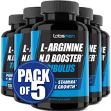 L-Arginine Nitric Oxide Supplements for Men – Happy Wife, Happy Nights Help Increase Blood Flow Circulation, Muscle Pump Pre Workout, Male Endurance w/ Tribulus - 2 Mons