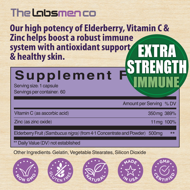 Season Change immune support supplement w/ elderberry vitamin c and zinc Support Immune & Respiratory Health & Increase Antioxidant Activity During Weather Change, 2-Mons