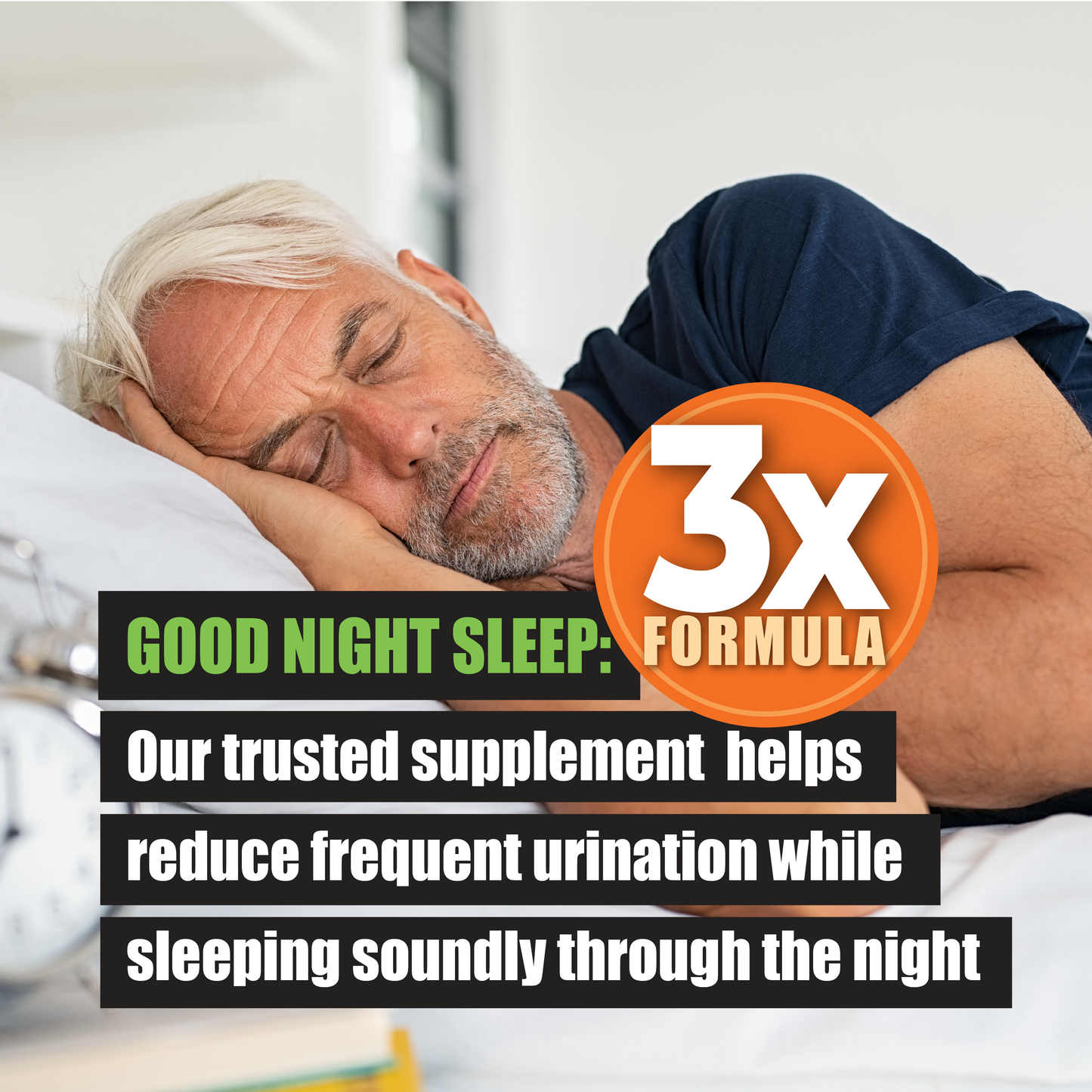 3X Formula Natural Prostate Health Supplements for Men - Saw Palmetto Reduce Nighttime Bathroom Trips + Hair Growth/Hair Loss Prevention, 2-Mons