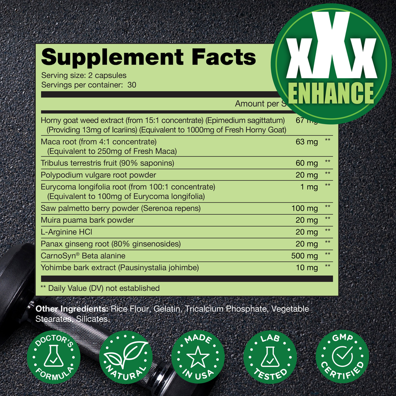 Happy Wife, Happy Nights: Horny Goat Weed for Men Promotes Natural Drive, Stamina & Energy at Gym & Bedroom