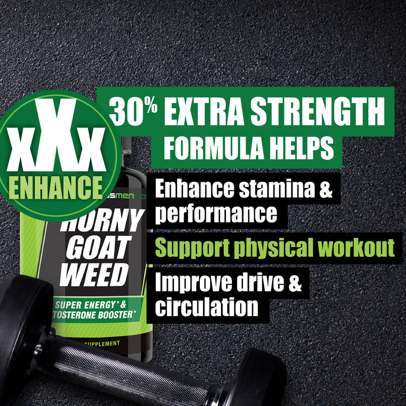 Happy Wife, Happy Nights: Horny Goat Weed for Men Promotes Natural Drive, Stamina & Energy at Gym & Bedroom