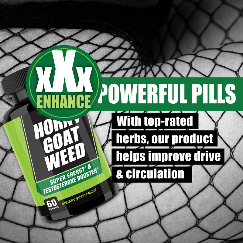 Happy Wife, Happy Nights: Horny Goat Weed for Men Promotes Natural Drive, Stamina & Energy at Gym & Bedroom