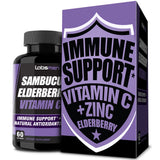 Sambucus Elderberry Zinc Vitamin C Supplement Provides Elderberry Immune Support Vitamin Zinc Vitamin C As Immune Booster for Adult, Immunity Booster &amp; Black Elderberry Supplement