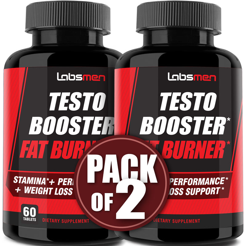 Natural Testosterone Booster for Men Sexual Drive / Testosterone Supplement for Men as Supplements for Men w/ EGCG Green Tea Healthy Weight Loss, Guarana Extract & Horny Goat Weed for Men