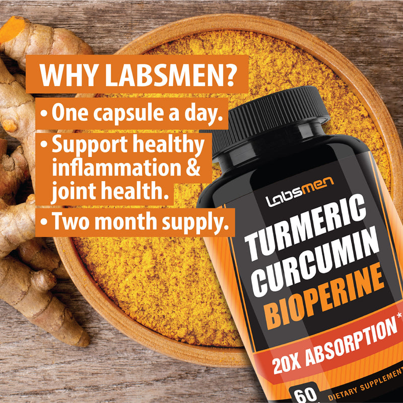 One Vegan Capsule of 2665mg - 20X Turmeric Curcumin Supplement with Bioperine Turmeric Curcumin w Black Pepper Work as Anti Inflammatory Supplement for Natural Pain Relief & Joint Pain Relief